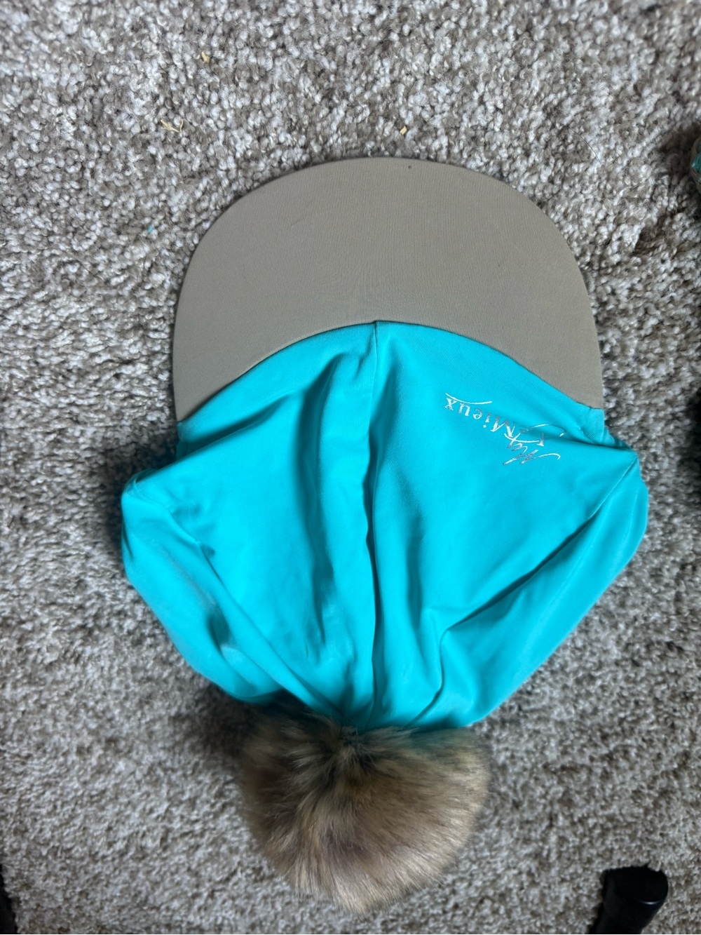 LeMieux Azure Pom Pom Hat Silk
